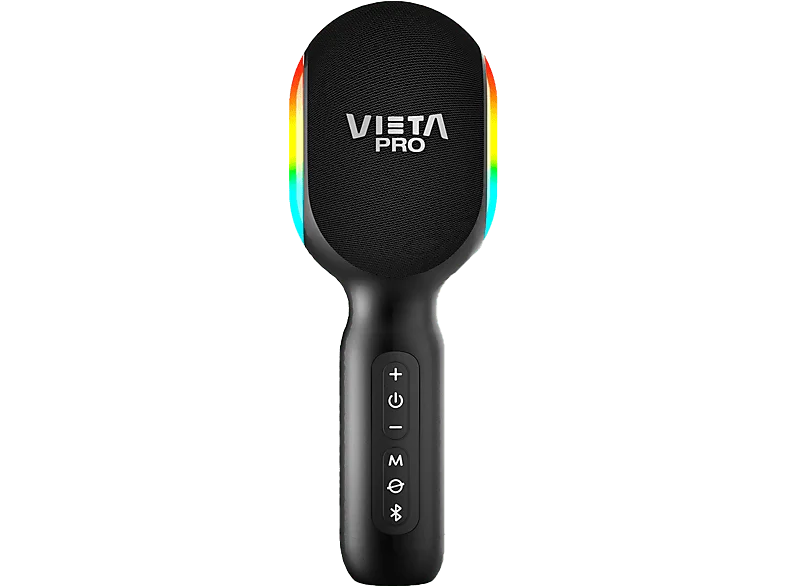 Micrófono karaoke - Vieta Pro Karaoke Party, 25 W, Bluetooth 5.0, Autonomía hasta 10 horas, Negro