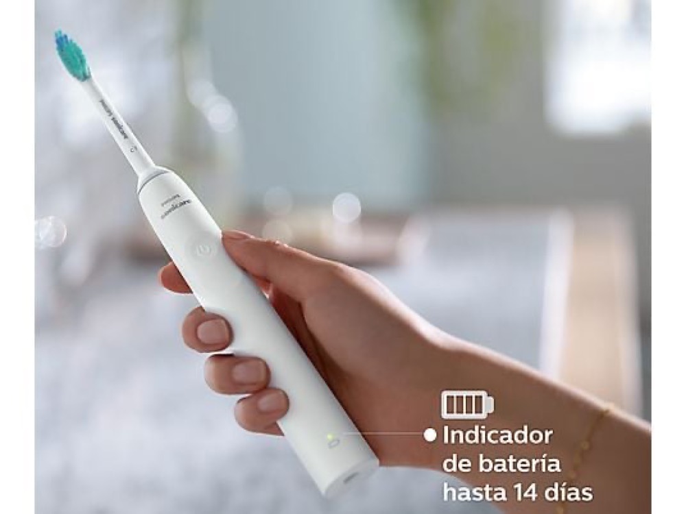 Cepillo eléctrico - Philips Sonicare 2100 HX3651/13, Tecnología sónica, temporizadores intuitivos