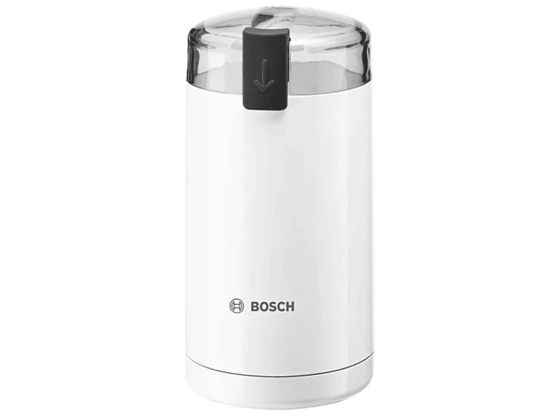 Molinillo de café - Bosch TSM6A011W, 180 W, Capacidad 75 g, Blanco