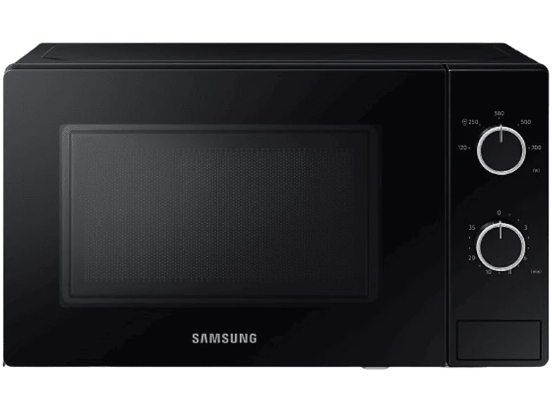 Microondas - Samsung MS20A3010AL/EC, 230 V, 5 niveles de potencia, 20 l, Negro