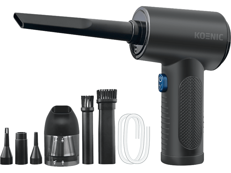 Aspirador de mano - KOENIC KVBR 11124, 68 W, 30 min Autonomía, Negro