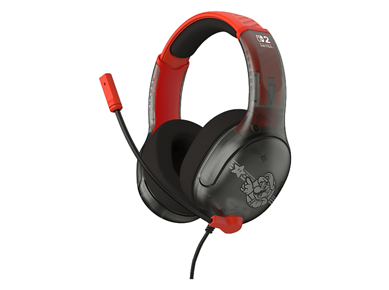 Auriculares gaming - Turtle Beach Airlite Fit, Micrófono, Licencia oficial de Nintendo®, Rojo/Negro