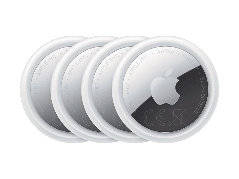 Apple AirTag (2.ª generación), Localizador, Paquete de 4 unidades, Bluetooth, Chip U1, NFC, Privaciad serie, Plata