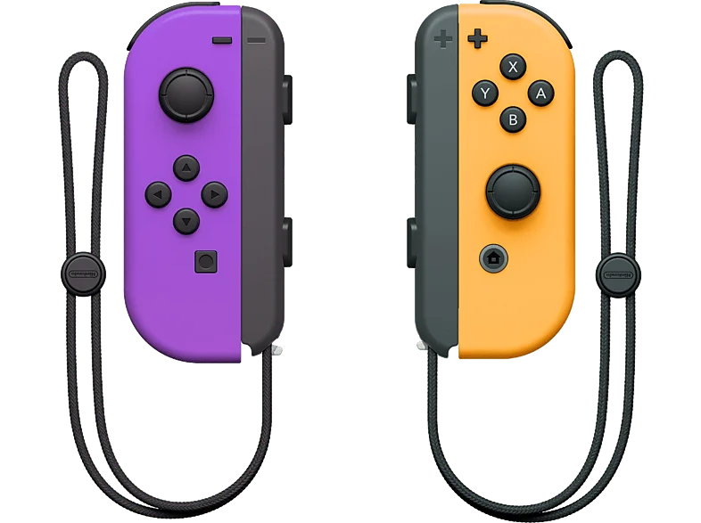 REACONDICIONADO Seminuevo Muy bueno Mando Nintendo Switch - Joy-Con Set, Switch, Izquierda y Derecha, Vibración HD, Naranja morado