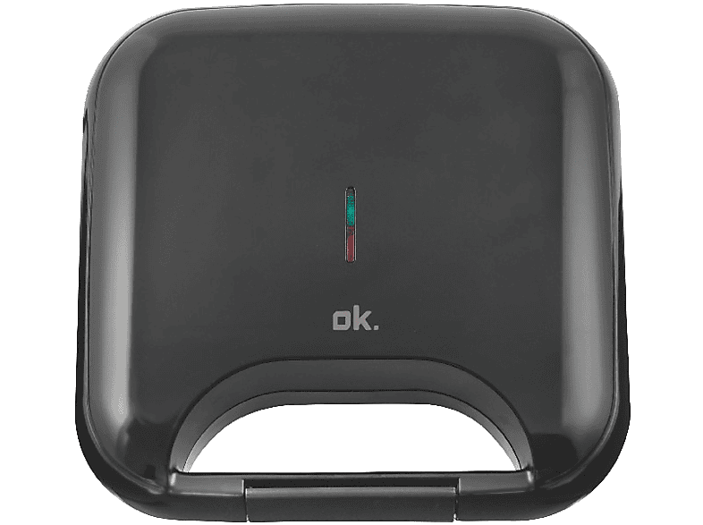 Sandwichera - ok. OSM 1111, Potencia 750W, Capacidad 2 Sandwiches, Negro