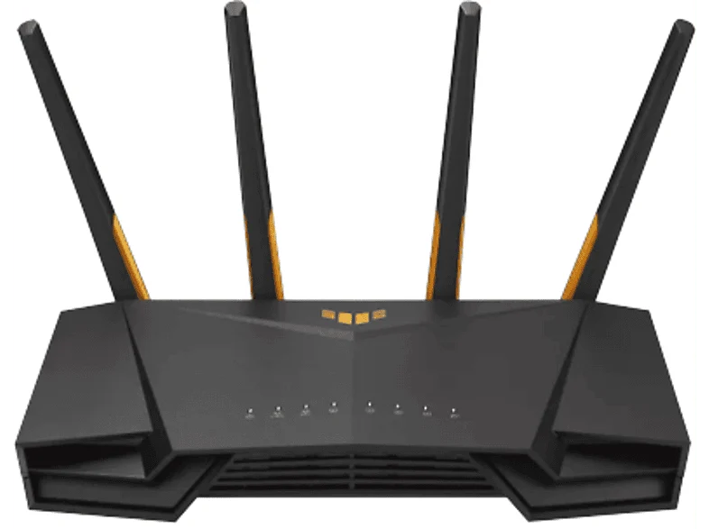 Router gaming - ASUS TUF AX3000, WiFi 6, 2402 mbps, Doble banda (2,4 GHz / 5 GHz), Negro