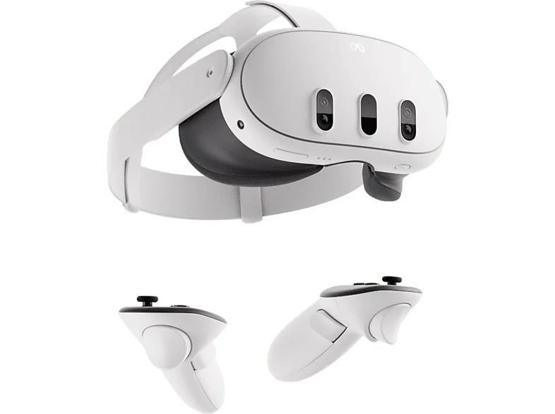REACONDICIONADO Seminuevo Muy bueno Gafas de realidad virtual - Meta Quest 3, 512 GB, Realidad mixta revolucionaria, Potente rendimiento, Blanco