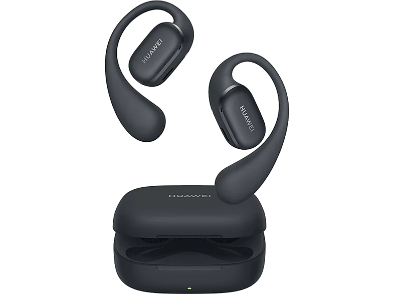 Auriculares conducción de aire - Huawei FreeArc, Supraaurales, Bluetooth, 28h Autonomía, Negro