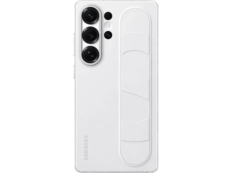 Funda móvil - Samsung Standing Grip con soporte, Para Galaxy S25 Ultra, Blanco