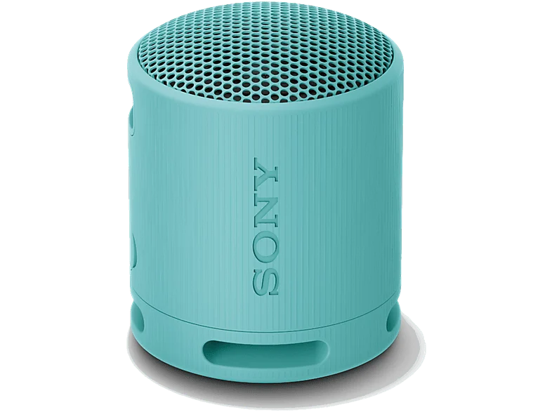 Altavoz inalámbrico - Sony SRS-XB100, Bluetooth, Portátil, Compacto y potente, 16 horas, Resistente al agua polvo IP67, Ecológico, Azul
