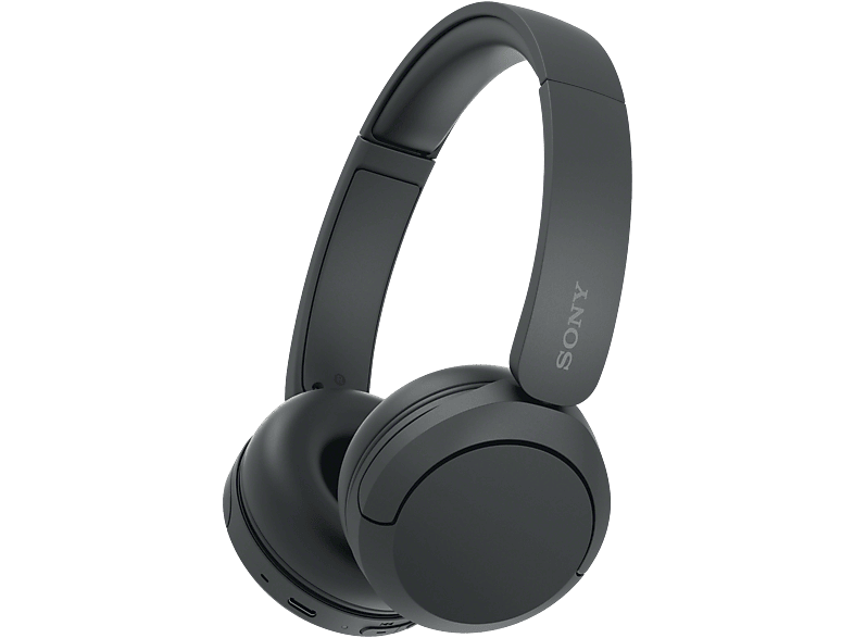 Auriculares inalámbricos - Sony WH-CH520, Bluetooth, 50 horas de autonomía, Carga rápida, 360 Audio, Conexión multipunto, Cascos estilo diadema, Negro