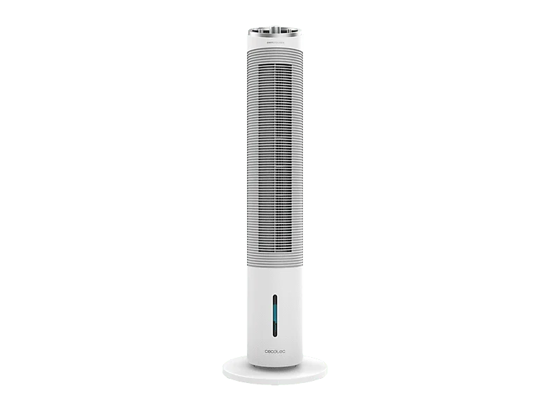Climatizador evaporativo - Cecotec EnergySilence 2000 Cool Tower, 60 W, 3 velocidades, Depósito 2L, Caudal de aire 800m3/h, Oscilación 60º, Blanco