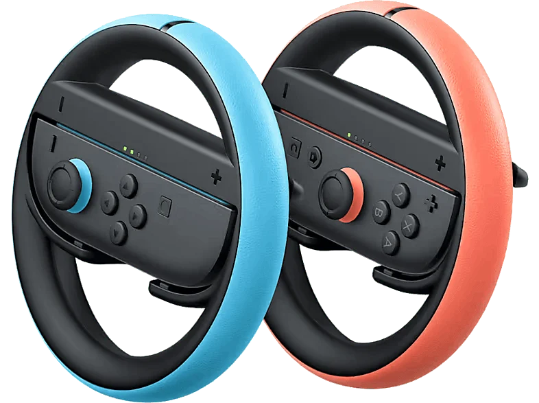 Volante - Nintendo Switch 2, Joy Con 2 Wheel, Pack de Rojo y Azul