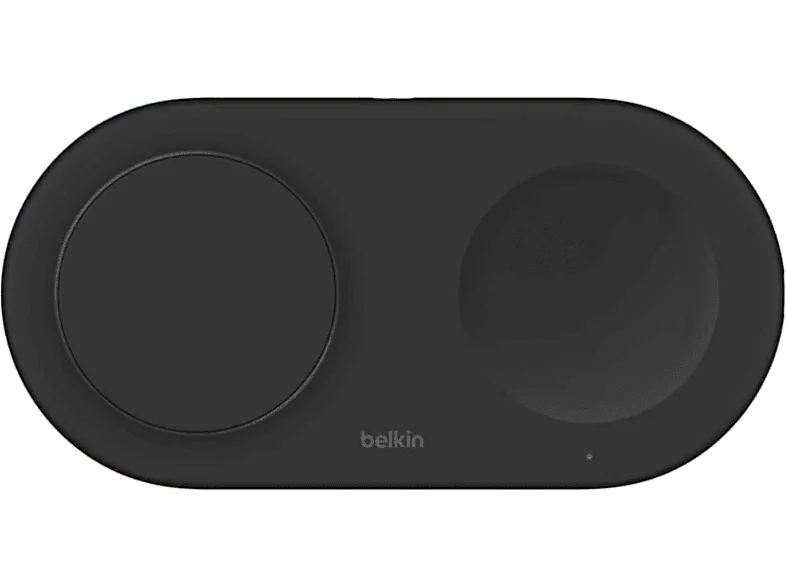 Cargador móvil inalámbrico - Belkin WIZ021vfBK, Apple iPhone, 15W, puerto USB-C, Negro