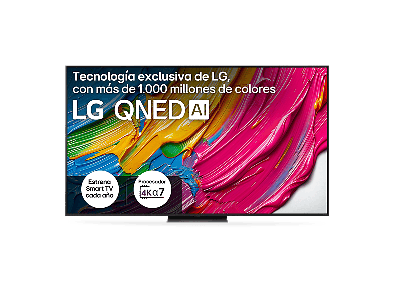 REACONDICIONADO Seminuevo Muy bueno TV QNED 75" - LG 75QNED81A6A, UHD 4K, α7 AI Processor 4K Gen8, Smart TV, DVB-T2 (H.265), Negro